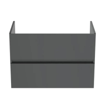 Mobilier pentru lavoar Ideal Standard, Eurovit 80, 2 sertare soft close, gri mat